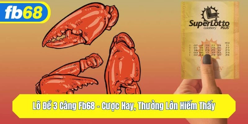 Lô Đề 3 Càng Fb68 – Cược Hay, Thưởng Lớn Hiếm Thấy